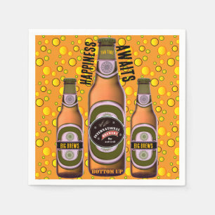 BIG BREWS Custom Beer Napkin