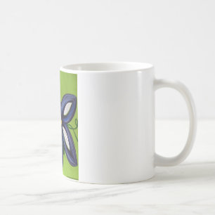 Big Bright Blue Flower Coffee Mug
