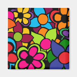 Big Bright Flowers Magnet