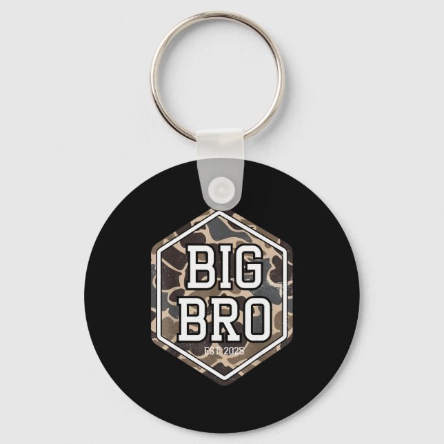 Big Bro 2025 Camo Hunting Camouflage Brother Annou Key Ring (Front)