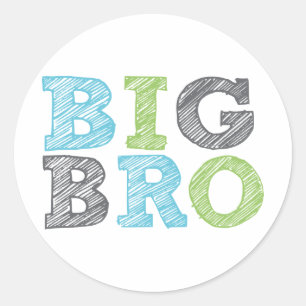 Big Bro Classic Round Sticker