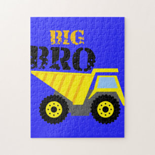 Big Bro Construction Yellow Dump Truck Jigsaw Puzzle