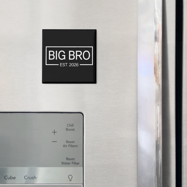 Big Bro Est. 2026 New Big Brother Pregnancy Baby Magnet (In Situ (Fridge))