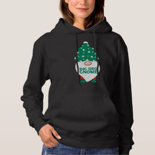 Big Bro Gnome Brother Gnomes Matching Christmas Pa Hoodie