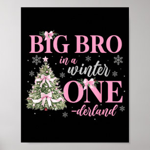 Big Bro In A Winter Onederland Birthday Girl Chris Poster
