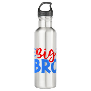 BIG BRO in Red and Blue 710 Ml Water Bottle