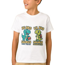 Big Bro & Lil Bro Saurus Back to School T-Shirt
