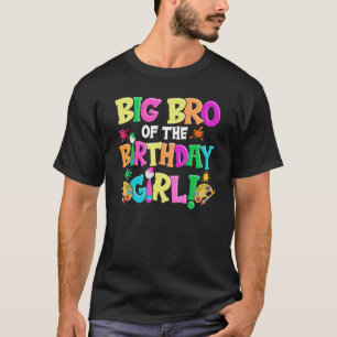 Big Bro of the Birthday Girl Artist Dad Daddy Pa T-Shirt