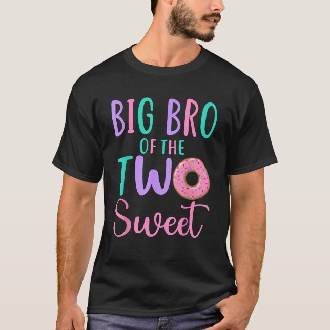 Big Bro of the Two Sweet Brother 2nd Birthday Girl T-Shirt (Front)