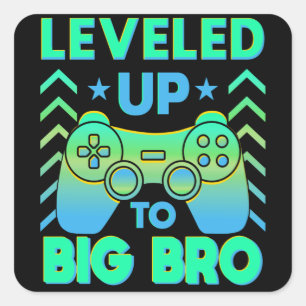 Big Bro to be Gift Square Sticker