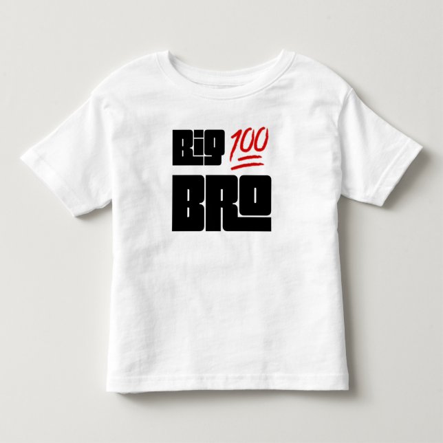 💯 Big Bro Toddler T-Shirt (Front)
