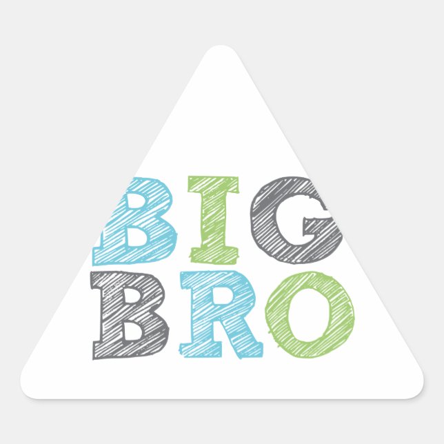 Big Bro Triangle Sticker (Front)