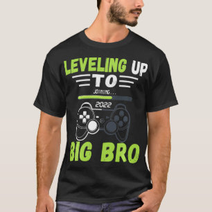 Big Brother 2022 Leveling up to big bro, Kids Game T-Shirt