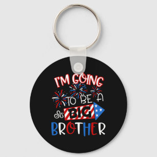 Big Brother 4th Of July Firework Pregnancy Announc Key Ring