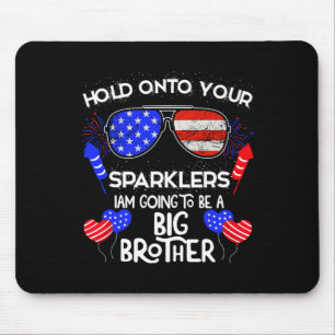 Big Brother 4th Of July Pregnancy Announcement  Mouse Mat