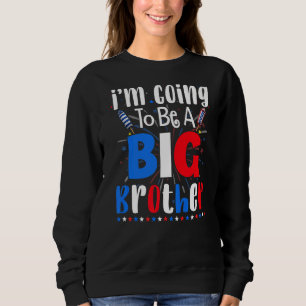 Big Brother 4th Of July Pregnancy Gender Reveal Fi Sweatshirt