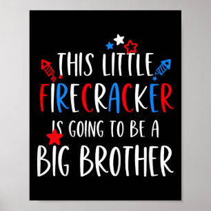 Big Brother 4th Of July Toddler Boy Independence D Poster