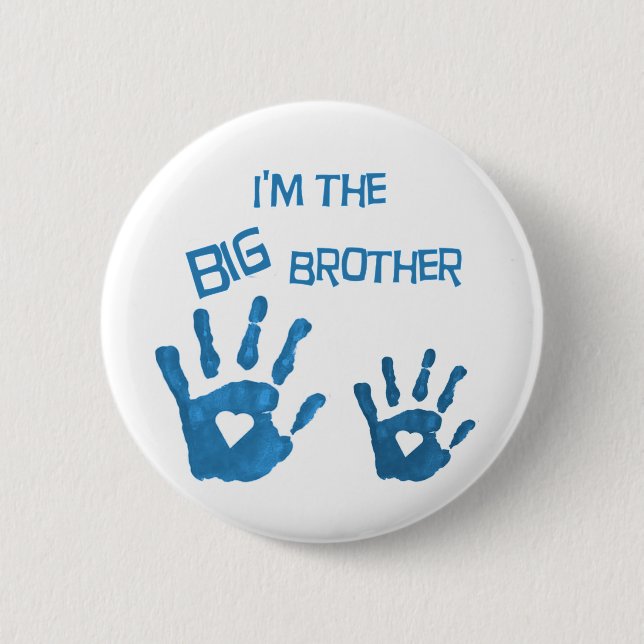 Big brother 6 cm round badge (Front)