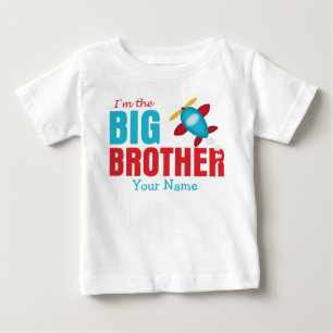 Big Brother Aeroplane Personalised Baby T-Shirt