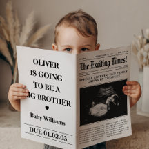 Big Brother Announcement Newspaper Fold  Poster