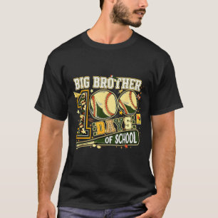 Big Brother Baby Brother Boy Maternity 100 Days Of T-Shirt