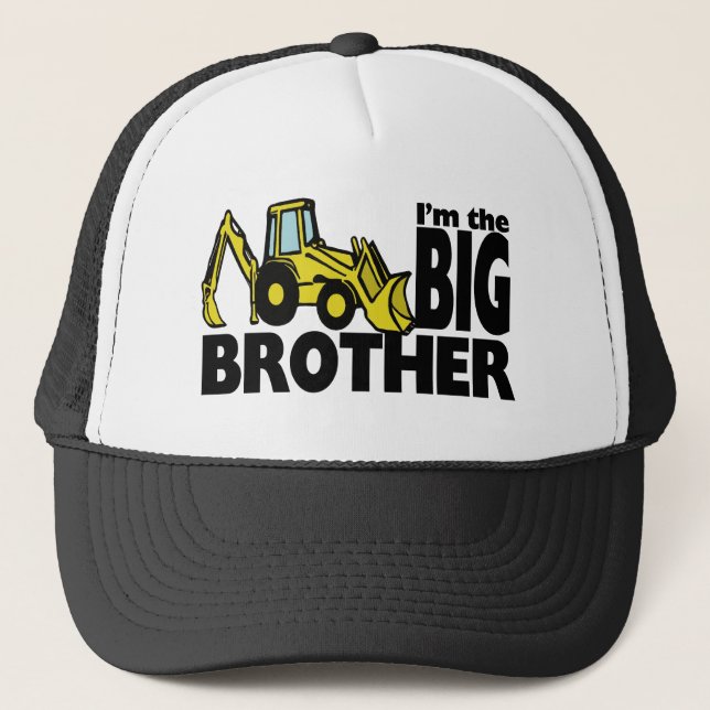 Big Brother Backhoe Trucker Hat (Front)