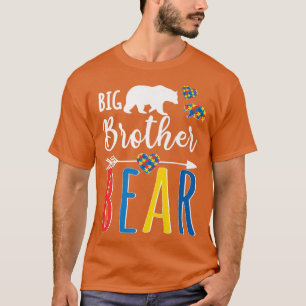 Big Brother Bear Autism Awareness Shirt Love Suppo