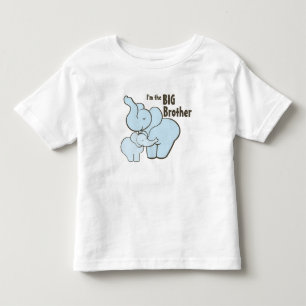 Big Brother Blue Elephant Toddler T-Shirt