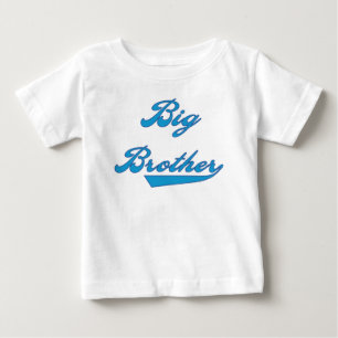 Big Brother Blue Text Baby T-Shirt