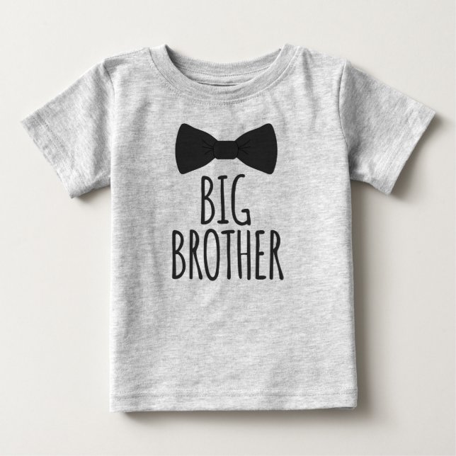Big Brother Bowtie Baby T-Shirt (Front)