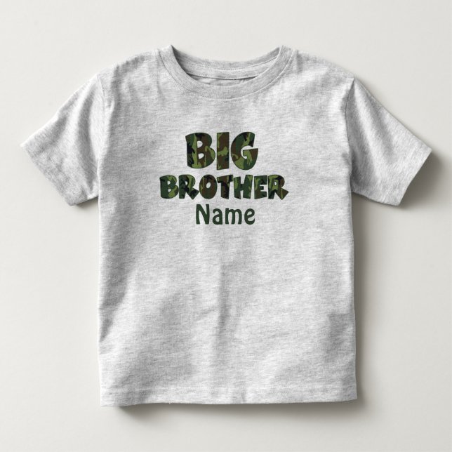 Big Brother Camo Personalised Shirt (Front)