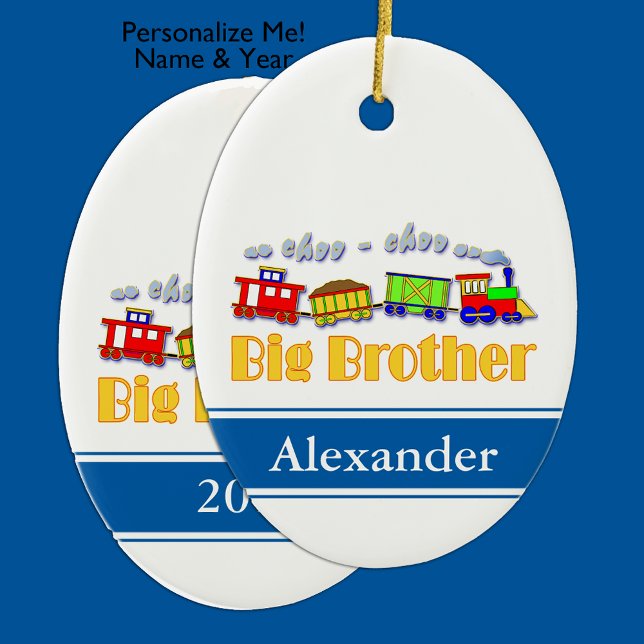 Big Brother Choo Choo Train Ceramic Tree Decoration (Creator Uploaded)