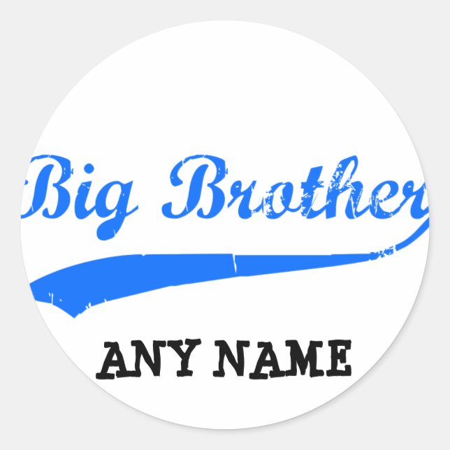 Big Brother Classic Round Sticker (Front)