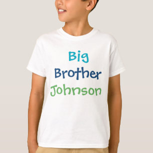 Big Brother Colorful Monogram Boys T-Shirt