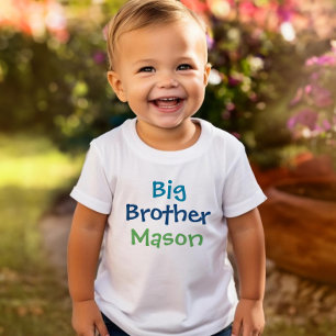 Big Brother Colourful Monogram Boys T-Shirt