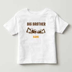 Big Brother Construction Truck Toddler T-Shirt