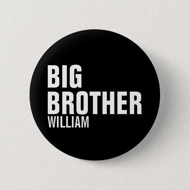 Big Brother Custom Round Button (Front)