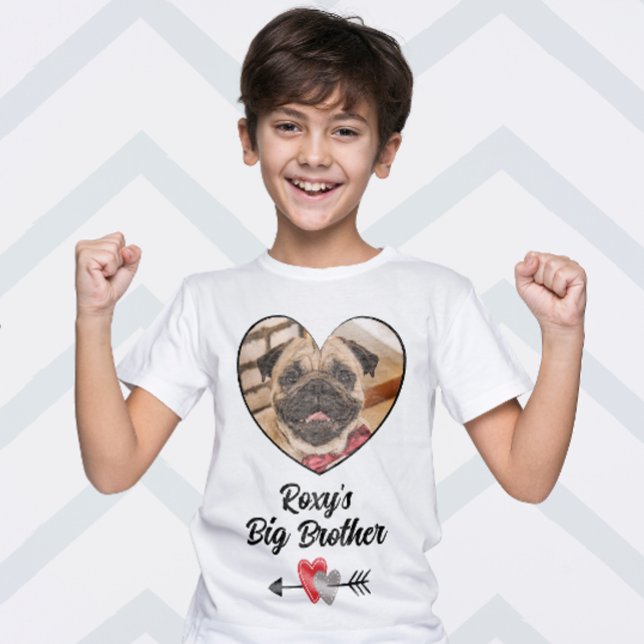 Big brother customised dog photo T-Shirt (Creator Uploaded)