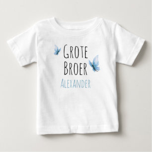 Big brother customizable name with water color but baby T-Shirt