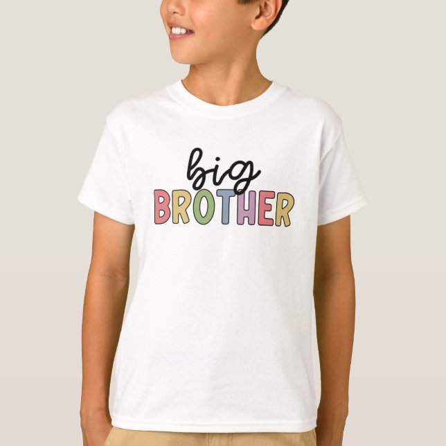Big Brother Cute Promoted to Brother T-Shirt (Front)