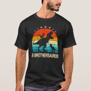 Big Brother Dinosaur Big Brothersaurus 2 Two Kids T-Shirt