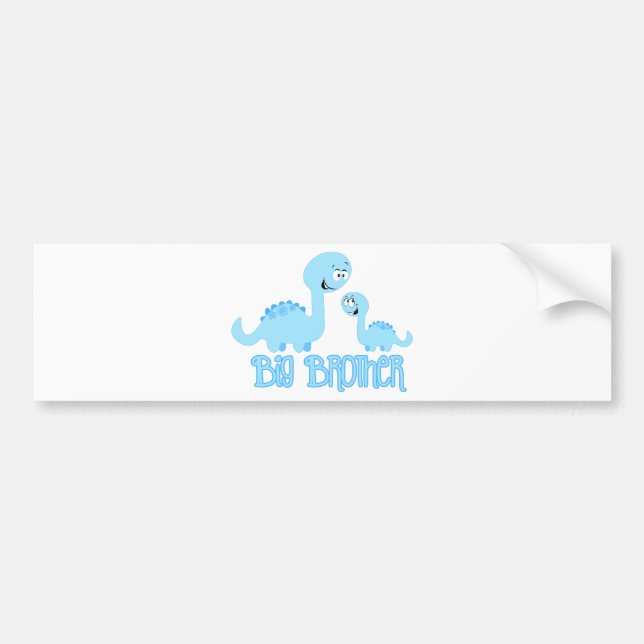Big Brother Dinosaur Bumper Sticker (Front)