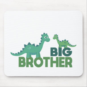 Big brother dinosaur cartoon animal sibling mouse mat