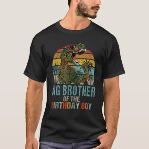 Big Brother Dinosaur Of The Birthday Boy Matching T-Shirt