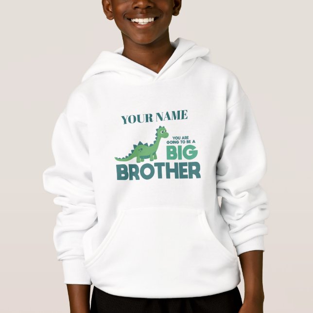 Big brother dinosaur personal boy name (Front)