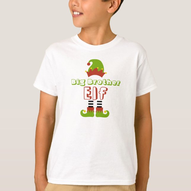 Big Brother Elf Christmas Xmas Cute T-Shirt (Front)