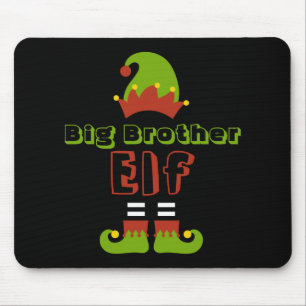 Big Brother Elf Christmas Xmas Cute T Shirt Mouse Mat