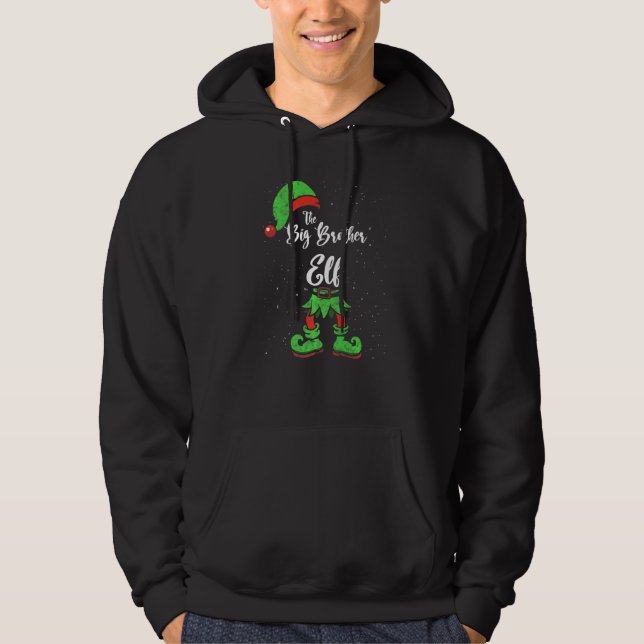 Big Brother Elf Matching Family Christmas Pajama C Hoodie (Front)