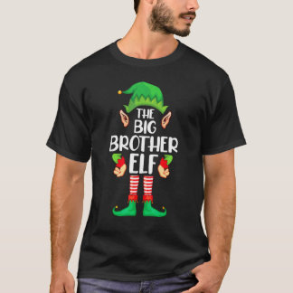 Big Brother Elf Matching Family Group Christmas Pa T-Shirt