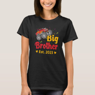 Big Brother Est 2023 Monster Truck Baby Announceme T-Shirt